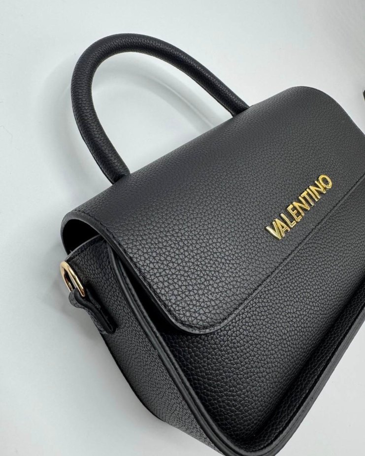 Valentino Siyah Deri Kemerli Kadın Çanta - Görsel 2