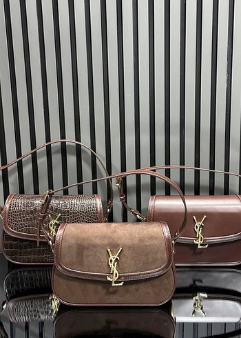 Burgundy Deri Kadın Çanta - Parisian Stili - Görsel 4