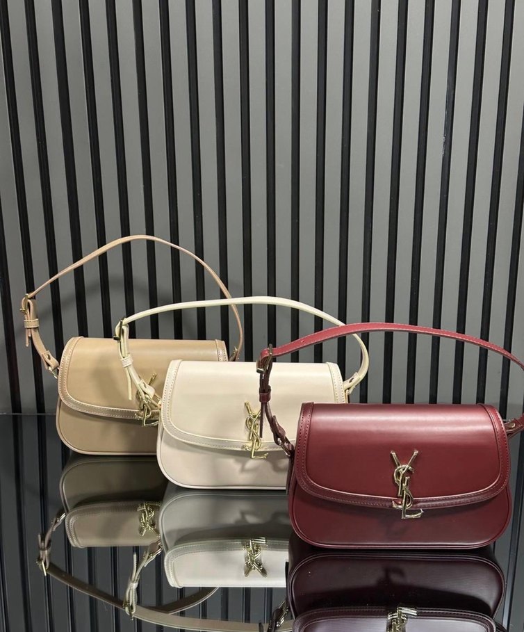 Burgundy Deri Kadın Çanta - Parisian Stili - Görsel 2