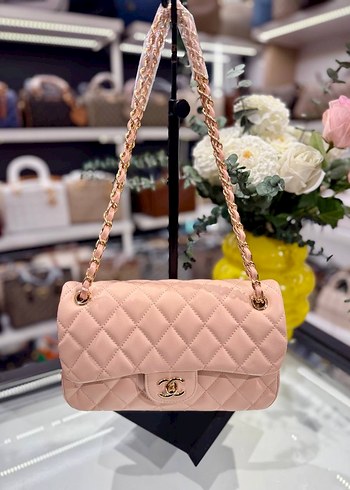 Zincir Detaylı Siyah Deri Kadın Çanta - Görsel 4