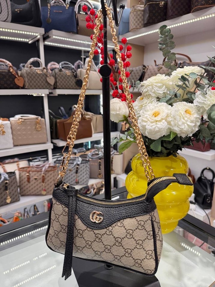 Zincir Detaylı Kahverengi Kadın Çanta - Görsel 3