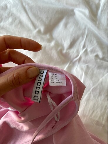 xs Beden H&M pembe mini elbise