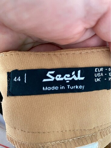 44 Beden camel Renk Seçil marka şık pantolon