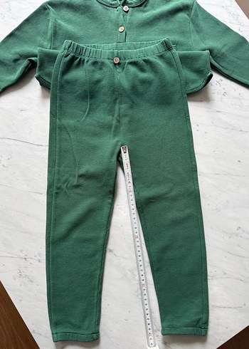 Cigit Düğmeli Yeşil Renk Alt-Üst Takım - Görsel 6