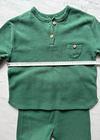 Cigit Düğmeli Yeşil Renk Alt-Üst Takım - Görsel 3