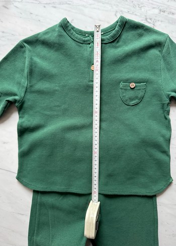 Cigit Düğmeli Yeşil Renk Alt-Üst Takım - Görsel 4