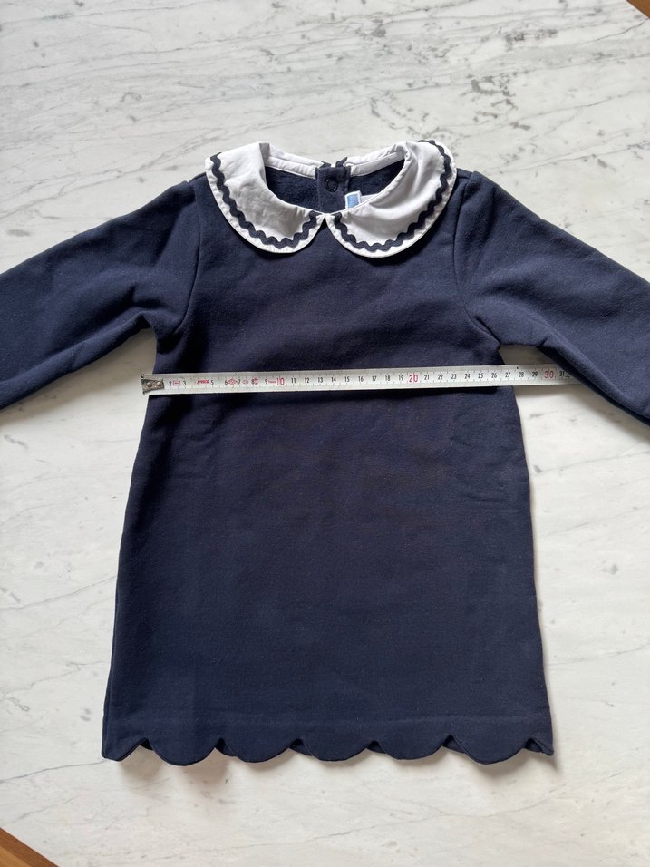 Jacadi İçi Polarlı Lacivert Elbise - Görsel 4