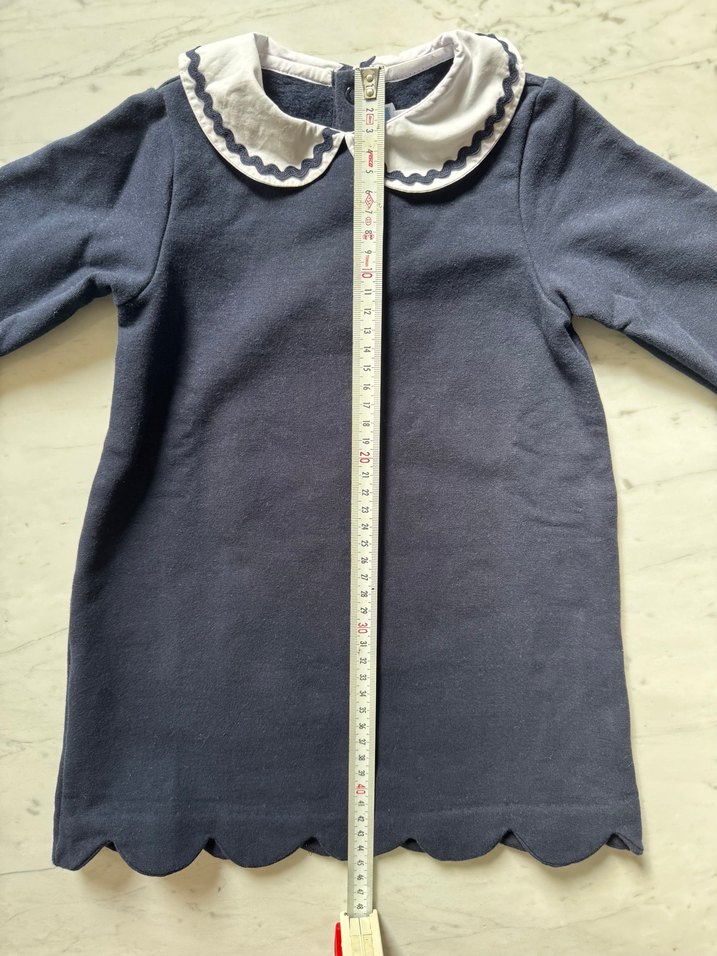 Jacadi İçi Polarlı Lacivert Elbise - Görsel 3