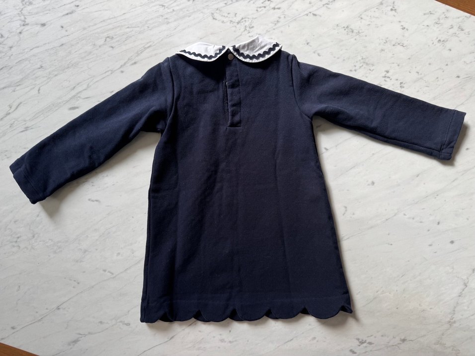 Jacadi İçi Polarlı Lacivert Elbise - Görsel 5