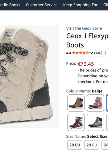 Geox Kız Çocuk Kar Botu 29 - Görsel 8