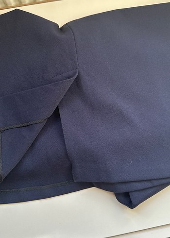 Lacivert Desenli elbise - Görsel 4