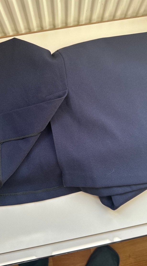 Lacivert Desenli elbise - Görsel 4