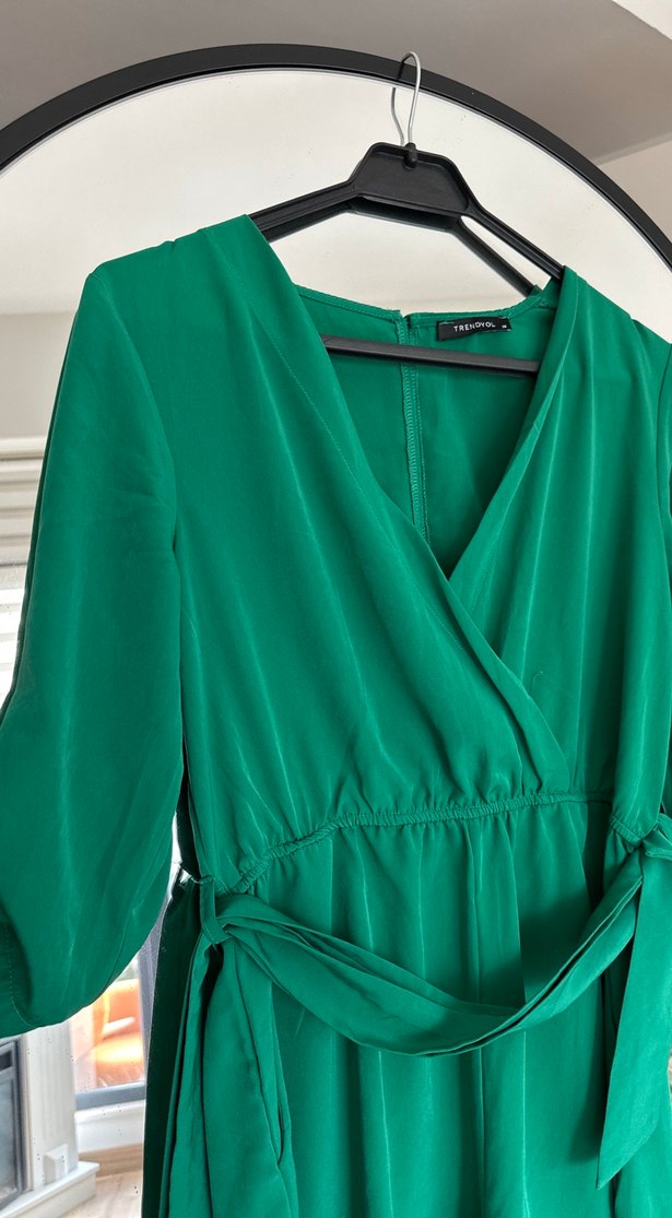 Parlak Yeşil Salaş Tulum - Görsel 2