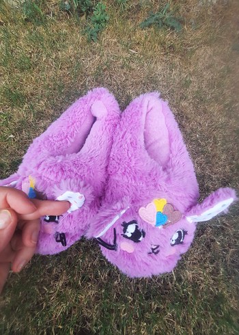 etiketli kiz cocuk panduf - Görsel 3