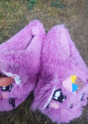 etiketli kiz cocuk panduf - Görsel 2