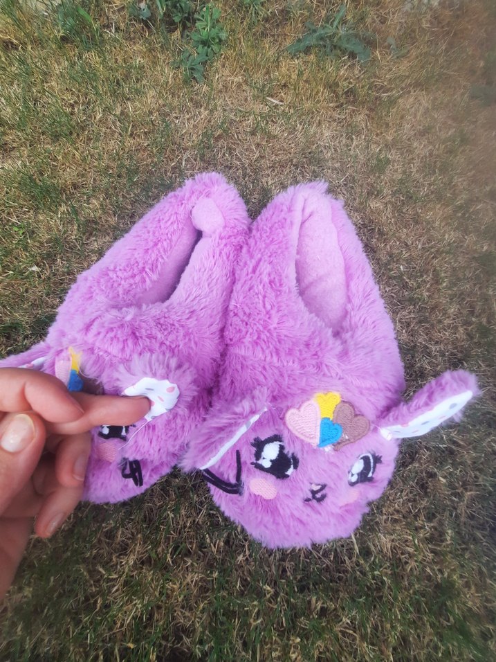 etiketli kiz cocuk panduf - Görsel 3