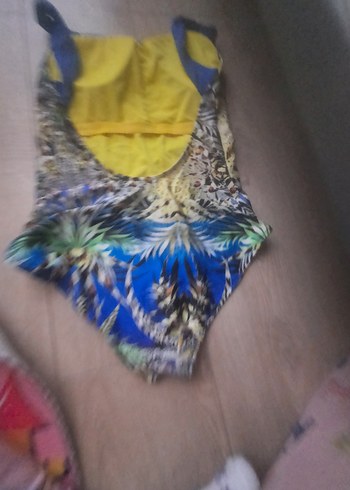 Renkli Bohem Desenli Fermuarlı Mayo - Görsel 7