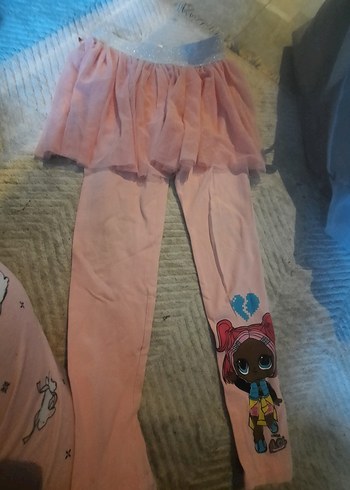 yeni 10-11 yas Kız Çocuk Tayt - Görsel 2