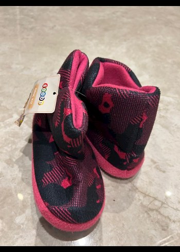 Kız Çocuk Pembe Bağcıksız Sıcak Ev Terliği - Görsel 8