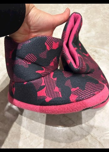 Kız Çocuk Pembe Bağcıksız Sıcak Ev Terliği - Görsel 2