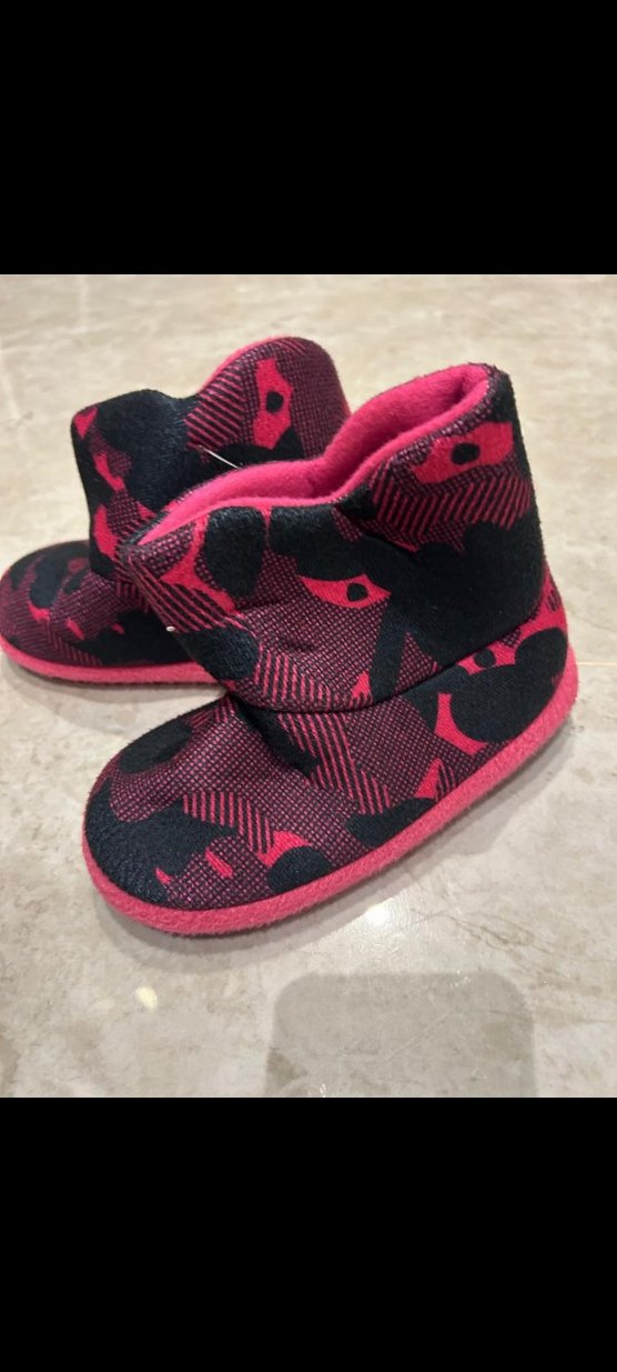 Kız Çocuk Pembe Bağcıksız Sıcak Ev Terliği - Görsel 4