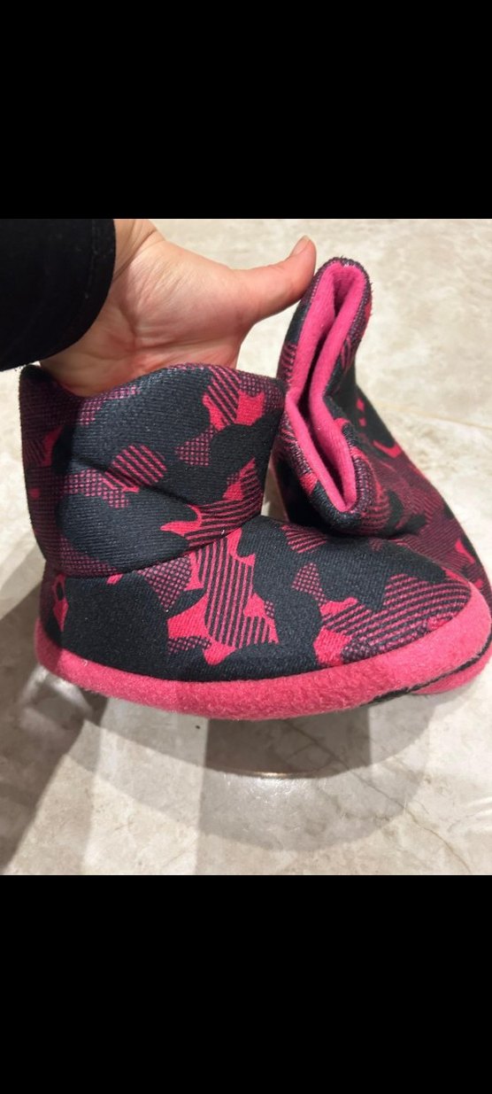 Kız Çocuk Pembe Bağcıksız Sıcak Ev Terliği - Görsel 2