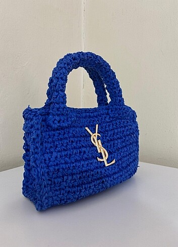 Diğer Sax mavi tote bag