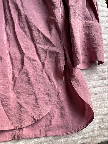 m Beden mor Renk zara oversize gömlek