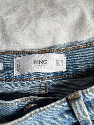 36 Beden mango boru paça jean