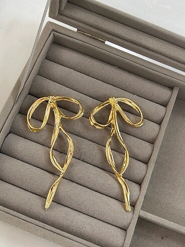 Gold Big Fiyonk Küpe