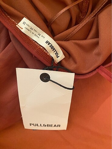 m Beden kahverengi Renk Pull & bear elbise