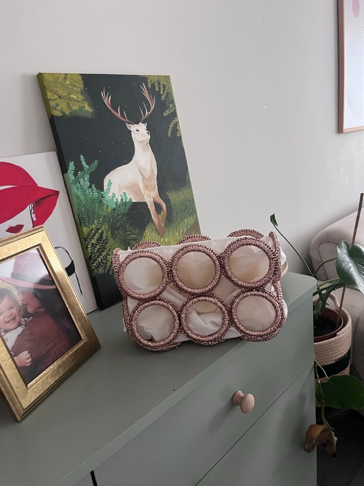 Rose gold  Kadın Portföy Çanta - Görsel 4