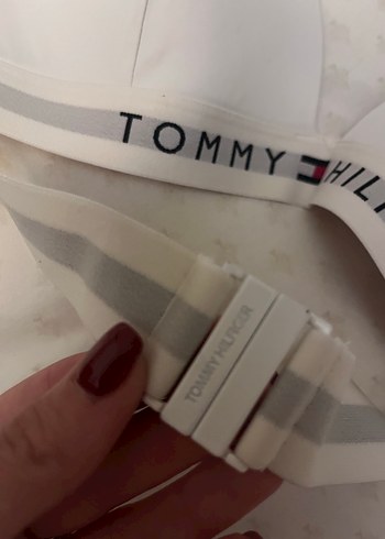 Tommy Hilfiger Tommy Hilfiger Beyaz Ayarlanabilir Bikini Üstü