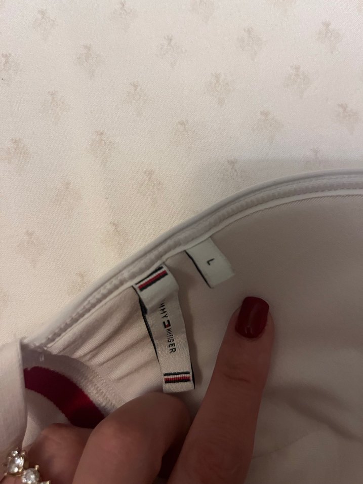 Tommy Hilfiger Beyaz Ayarlanabilir Bikini Üstü - Görsel 3