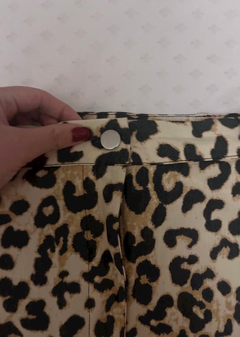 Kahverengi Leopar Desenli Mini Etek - Görsel 2