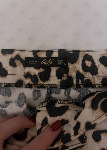 Kahverengi Leopar Desenli Mini Etek - Görsel 3