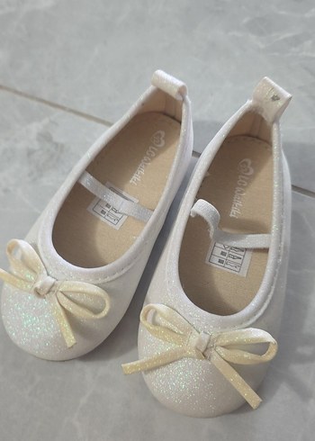 Kız Çocuk Beyaz Fiyonklu Babet - Görsel 2