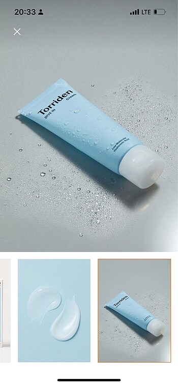 Beden Renk Torriden Dive-in low molecular Hyluronic Acid Cream