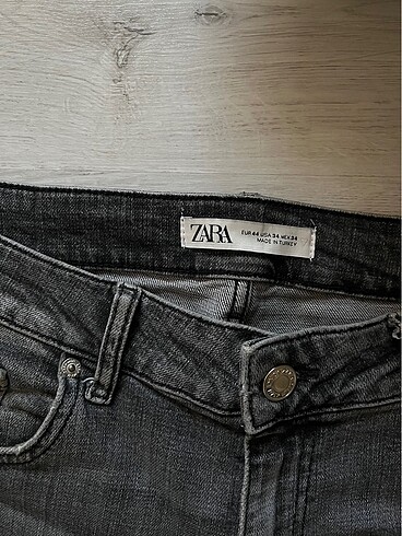 34 Beden gri Renk ZARA Kot Pantolon