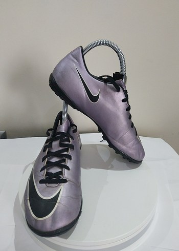 38 Beden mor Renk Erkek Mor Futbol Ayakkabısı Velcro Bantlı