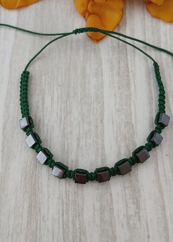 American Vintage HEMATİT TAŞLI BİLEKLİK (UNISEX)