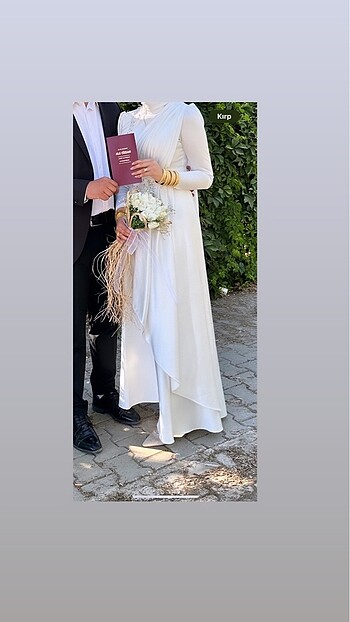 Tesettür nikah elbisesi