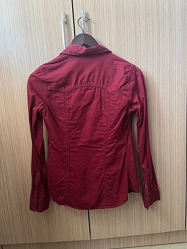 Mavi Jeans Mavi Jeans bordo jean gömlek