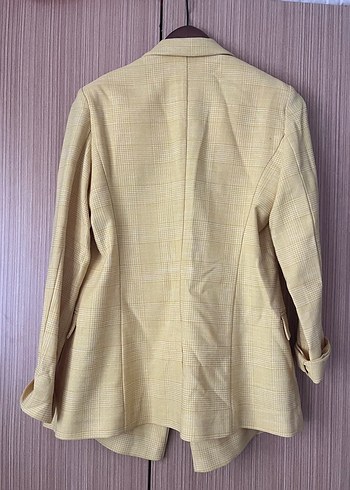 s Beden Adl Sarı Kadın Blazer Ceket