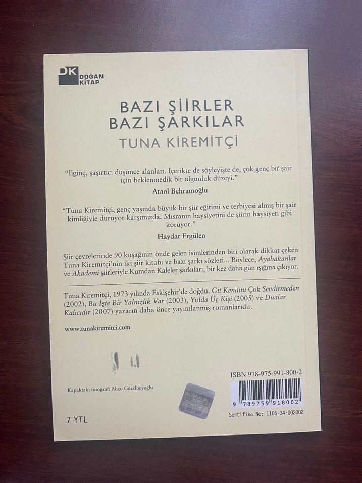 Bazı Şiirler Bazı Şarkılar - Tuna Kiremitçi - Görsel 2