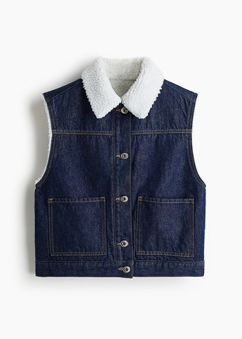 H&M Çift Yüzlü Kot Yelek