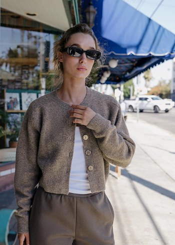 Zara Kadın Uzun Kollu Örgü Hırka - Görsel 5