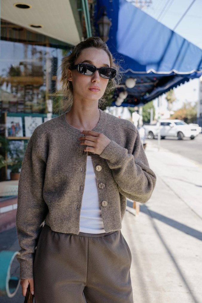 Zara Kadın Uzun Kollu Örgü Hırka - Görsel 5