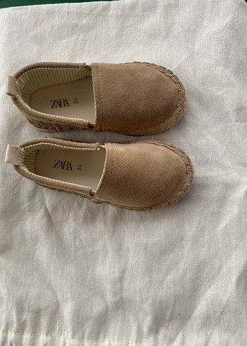 Bej Süet çoçuk 
 Espadril Ayakkabı - Görsel 4