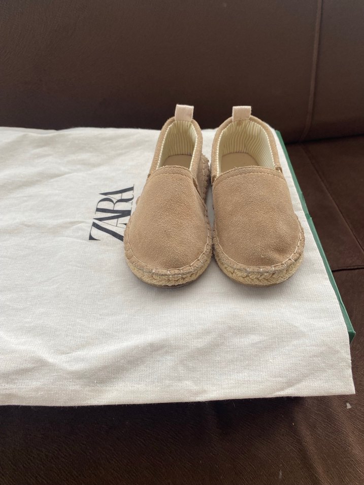 Bej Süet çoçuk 
 Espadril Ayakkabı - Görsel 3